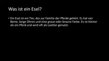 Vorschau - Arbeitsblätter - AB mit Fragen zum Thema "Esel" + Lösungsblatt + Infografik - Seite 3