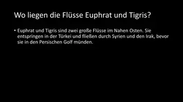 Vorschau - Arbeitsblätter - AB mit Fragen zum Thema "Euphrat und Tigris" + Lösungsblatt - Seite 2