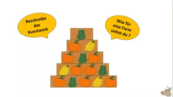 Vorschau - Mal- und Bastelvorlagen - Gemeinschaftsbild Kürbis Kunst Kl.1-4 Herbst Digital - Seite 2