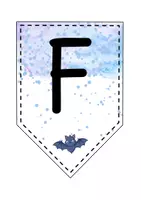 Vorschau - Mal- und Bastelvorlagen - Wimpelkette für die Fledermausklasse - Fledermaus Wimpel - Seite 1
