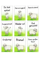 Vorschau - Bildkarten - Lobkärtchen für die Schafklasse - Lobkarten Schaf - Seite 2