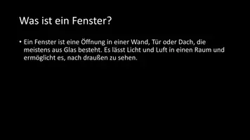 Vorschau - Arbeitsblätter - AB mit Fragen zum Thema "Fenster" + Lösungsblatt - Seite 2