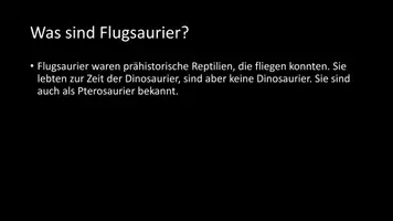 Vorschau - Arbeitsblätter - AB mit Fragen zum Thema "Flugsaurier" + Lösungsblatt - Seite 2