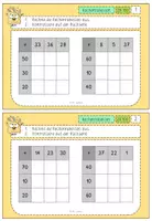 Vorschau - Aufgabenkarten - Rechentabellen Addition Kartei ZR 100 - Seite 1
