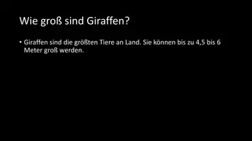 Vorschau - Arbeitsblätter - AB mit Fragen zum Thema "Giraffen" + Lösungsblatt - Seite 2