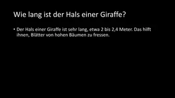 Vorschau - Arbeitsblätter - AB mit Fragen zum Thema "Giraffen" + Lösungsblatt - Seite 3