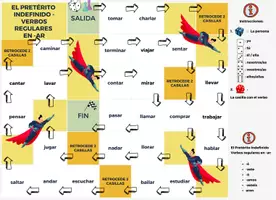 Vorschau - Stationenlernen - MATERIALPAKET - El Pretérito Indefinido - Juegos de dados - - Seite 2