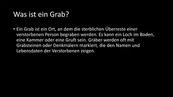 Vorschau - Arbeitsblätter - AB mit Fragen zum Thema "Grab" + Lösungsblatt - Seite 2