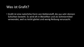 Vorschau - Arbeitsblätter - AB mit Fragen zum Thema "Grafit" + Lösungsblatt - Seite 2