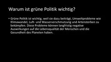 Vorschau - Arbeitsblätter - AB mit Fragen zum Thema "Grüne Politik" + Lösungsblatt - Seite 3