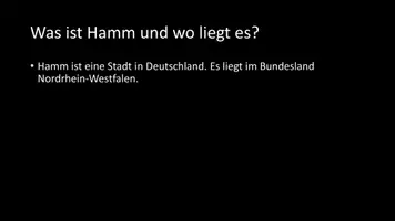 Vorschau - Arbeitsblätter - AB mit Fragen zum Thema "Hamm" + Lösungsblatt - Seite 2