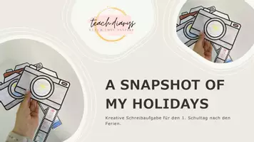Vorschau - Mal- und Bastelvorlagen - A snapshot of my holidays - Seite 1