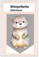 Vorschau - Anderer Materialtyp - Wimpelkette Willkommen Otterklasse - Deckblatt