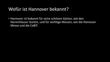 Vorschau - Arbeitsblätter - AB mit Fragen zum Thema "Hannover" + Lösungsblatt + Infografik - Seite 3