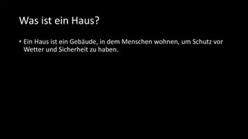 Vorschau - Arbeitsblätter - AB mit Fragen zum Thema "Haus" + Lösungsblatt - Seite 2