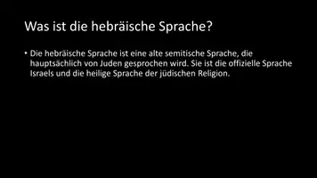 Vorschau - Arbeitsblätter - AB mit Fragen zum Thema "Hebräische Sprache" + Lösungsblatt + Infografik - Seite 3