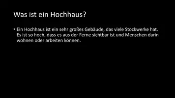 Vorschau - Arbeitsblätter - AB mit Fragen zum Thema "Hochhaus" + Lösungsblatt - Seite 2