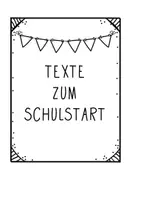 Vorschau - Arbeitsblätter - Texte zum Schulstart. Anfangsunterricht - Seite 1