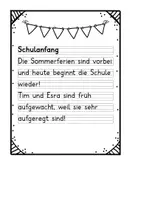 Vorschau - Arbeitsblätter - Texte zum Schulstart. Anfangsunterricht - Seite 2