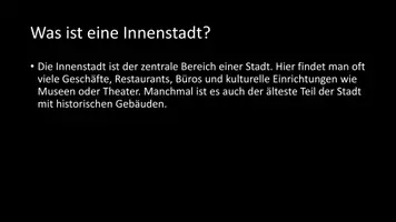 Vorschau - Arbeitsblätter - AB mit Fragen zum Thema "Innenstadt" + Lösungsblatt - Seite 2