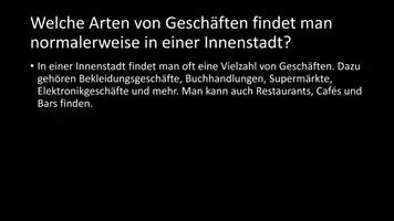 Vorschau - Arbeitsblätter - AB mit Fragen zum Thema "Innenstadt" + Lösungsblatt - Seite 3