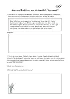 Vorschau - Arbeitsblätter - Spannend Erzählen - was ist eigentlich “Spannung” - Deckblatt
