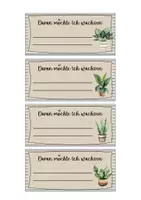 Vorschau - Aufgabenkarten - Tischzettel mit Wochenziel (im Pflanzen-Boho-Stil) - Seite 3