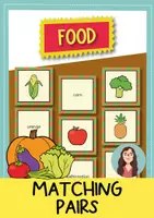 Vista previa - Juegos / Gamificación - Food: matching pairs game | Juego de Memory ® (inglés) - Portada