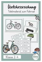 Vorschau - Stundenentwürfe - Fahrradprüfung Verkehrserziehung Tafelmaterial Das verkehrssichere Fahrrad / Bestandteile des Fahrrads - Deckblatt