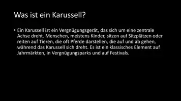 Vorschau - Arbeitsblätter - AB mit Fragen zum Thema "Karussell" + Lösungsblatt - Seite 2