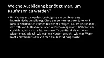 Vorschau - Arbeitsblätter - AB mit Fragen zum Thema "Kaufmann / Kauffrau" + Lösungsblatt - Seite 3