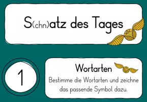 Vorschau - Poster - S(chn)atz des Tages - Aushang zum ritualisierten Üben - Harry Potter - Seite 2