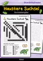 Vorschau - Arbeitsblätter - Haustiere Suchsel - Buchstabengitter - Deckblatt