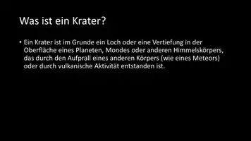 Vorschau - Arbeitsblätter - AB mit Fragen zum Thema "Krater" + Lösungsblatt - Seite 2