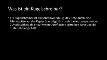 Vorschau - Arbeitsblätter - AB mit Fragen zum Thema "Kugelschreiber" + Lösungsblatt + Infografik - Seite 3