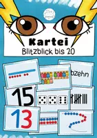 Vorschau - Fördermaterial/Inklusion - Blitzblick Kartei ZR20 | Simultanerfassung - Deckblatt