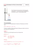 Vorschau - Arbeitsblätter - Rechenübung zur Titration mehrprotoniger Säuren (Phosphorsäure) inkl. Lösung - Seite 1