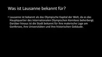 Vorschau - Arbeitsblätter - AB mit Fragen zum Thema "Lausanne" + Lösungsblatt - Seite 2