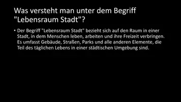 Vorschau - Arbeitsblätter - AB mit Fragen zum Thema "Lebensraum Stadt" + Lösungsblatt + Mindmap - Seite 3