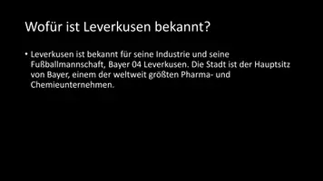 Vorschau - Arbeitsblätter - AB mit Fragen zum Thema "Leverkusen" + Lösungsblatt - Seite 2