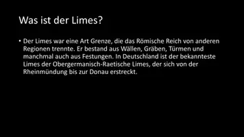 Vorschau - Arbeitsblätter - AB mit Fragen zum Thema "Limes" + Lösungsblatt + Infografik - Seite 3