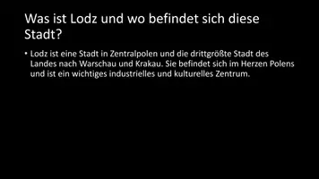 Vorschau - Arbeitsblätter - AB mit Fragen zum Thema "Lodz" + Lösungsblatt - Seite 2