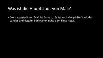 Vorschau - Arbeitsblätter - AB mit Fragen zum Thema "Mali" + Lösungsblatt - Seite 2