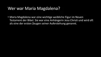 Vorschau - Arbeitsblätter - AB mit Fragen zum Thema "Maria Magdalena" + Lösungsblatt + Infografik - Seite 2