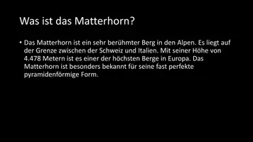 Vorschau - Arbeitsblätter - AB mit Fragen zum Thema "Matterhorn" + Lösungsblatt + Infografik - Seite 3