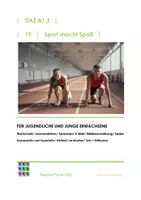 Vorschau - Unterrichtsreihen - DaZ-Kurs A1.2-19 Sport macht Spaß/ Adjektivsteigerung/ Perfekt - Deckblatt