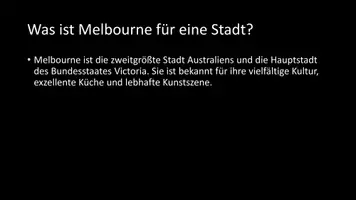 Vorschau - Arbeitsblätter - AB mit Fragen zum Thema "Melbourne" + Lösungsblatt - Seite 2