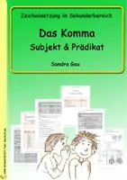 Vorschau - Unterrichtsreihen - Das Komma - Subjekt & Prädikat - Deckblatt