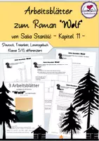 Vorschau - Stundenentwürfe - Arbeitsblätter zu "Wolf" - Saša Stanišić" - Kapitel 11 - Klasse 5/6 - Deckblatt