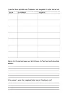 Vorschau - Arbeitsblätter - Einnahmen und Ausgaben Selbstbeobachtung Aufgaben Lösung - Seite 3